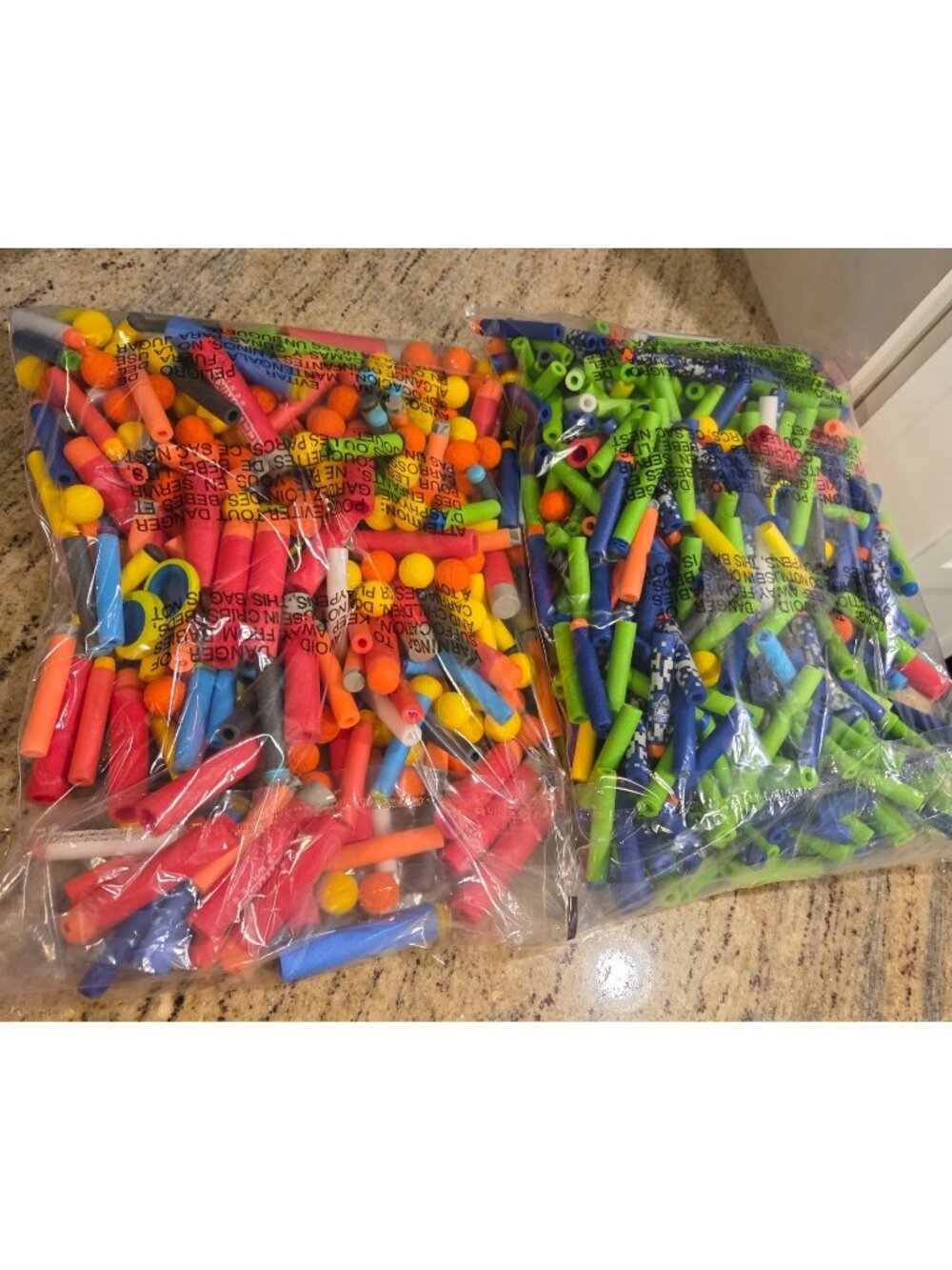 Huge Lot Of Over 800 Various Nerf Darts Balls Discs